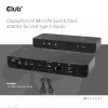 Stacja przełączająca/Dok CLUB3D DisplayPort/HDMI KVM 4K60Hz dla wejść USB typu C