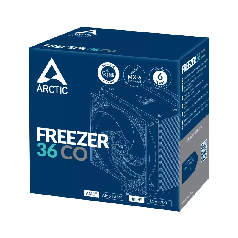 ARCTIC Freezer 36 CO Kompatybilna chłodnica procesora typu tower do pracy ciągłej