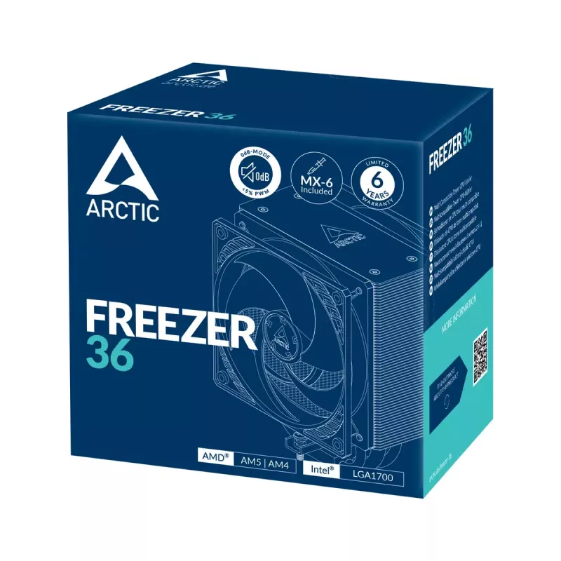 ARCTIC Freezer 36 Wielokompatybilny Wieżowy Chłodnica CPU