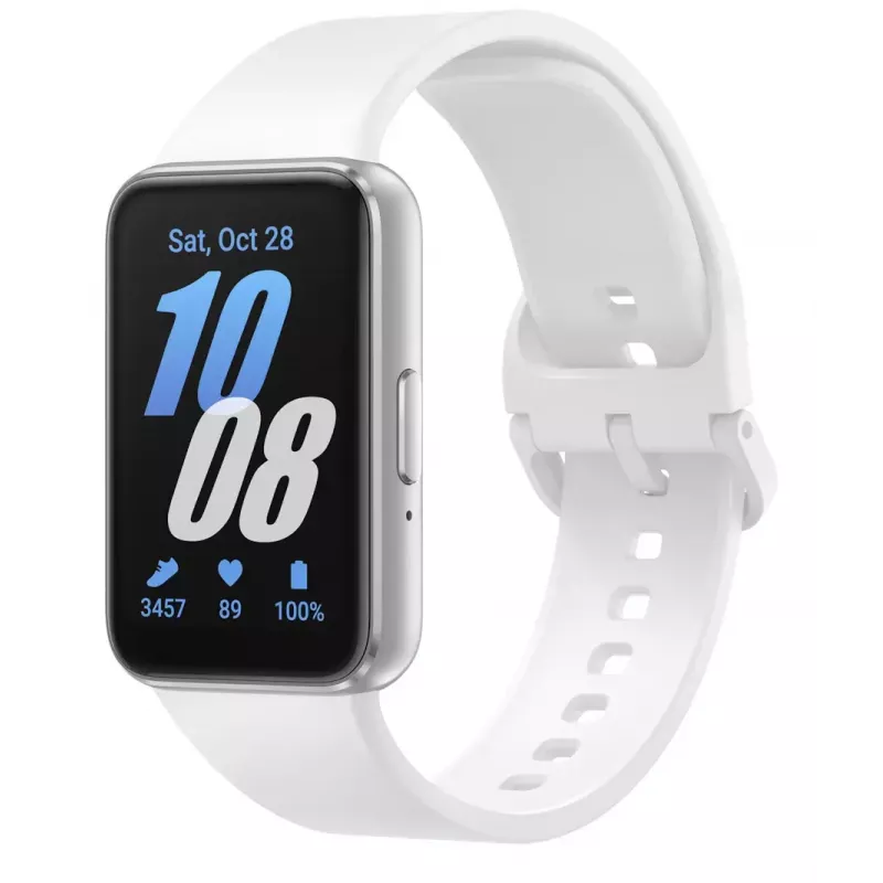Samsung Galaxy Fit3 4,06 cm (1,6 cala) AMOLED 40 mm Cyfrowy 256 x 402 piksele Dotykowy Srebrny