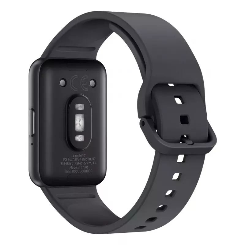 Smartwatch Samsung Galaxy Fit3 — prostokątna aluminiowa obudowa 40 mm, 1,6 cala AMOLED, pulsometr, barometr, 5 ATM, Bluetooth 5.3, 208 mAh