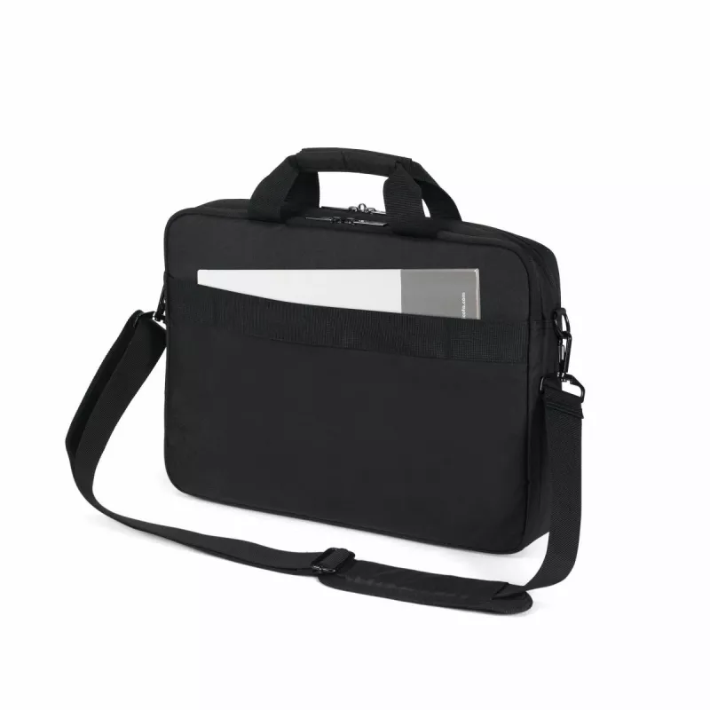 DICOTA Eco Top Traveller Core - Torba na laptopa 15-17.3in - Czarna / 300d 100% poliester z recyklingu PET