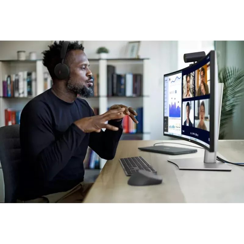 Monitor komputerowy DELL UltraSharp U3425WE 86,7 cm (34,1 cala) 3440 x 1440 pikseli Wide Quad HD LCD Czarny, Srebrny