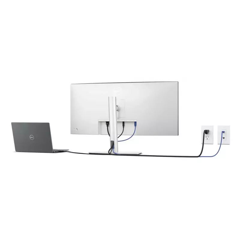 Monitor komputerowy DELL UltraSharp U3425WE 86,7 cm (34,1 cala) 3440 x 1440 pikseli Wide Quad HD LCD Czarny, Srebrny