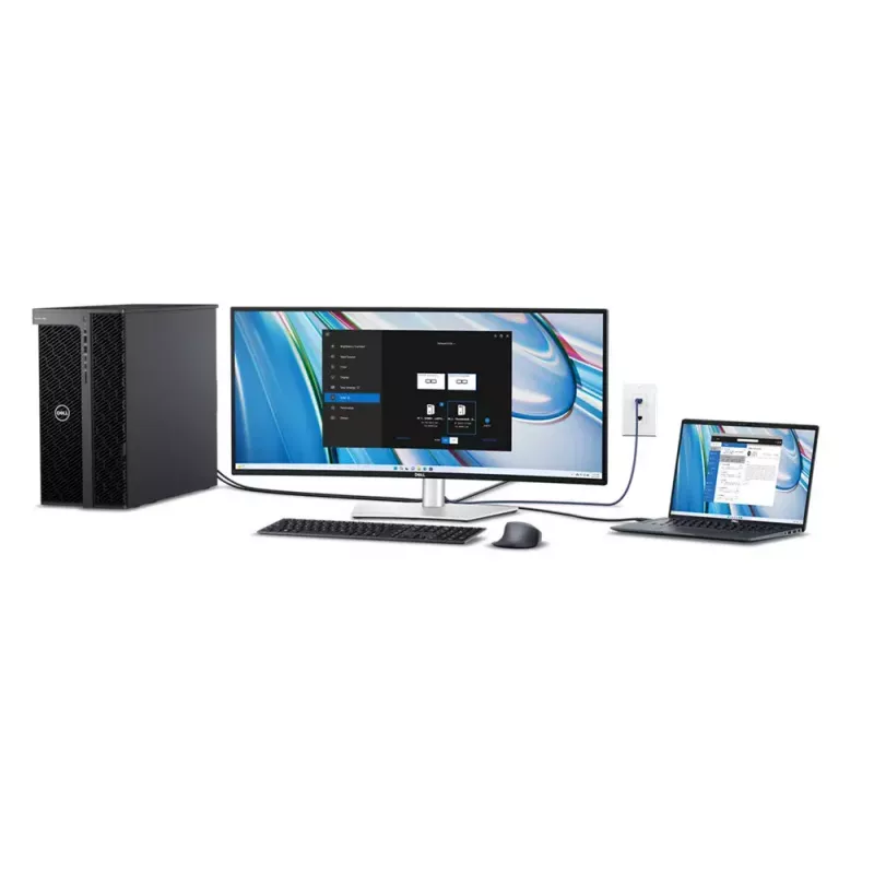 Monitor komputerowy DELL UltraSharp U3425WE 86,7 cm (34,1 cala) 3440 x 1440 pikseli Wide Quad HD LCD Czarny, Srebrny