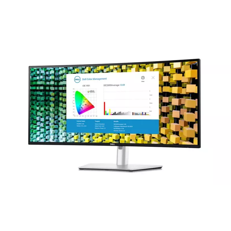 Monitor komputerowy DELL UltraSharp U3425WE 86,7 cm (34,1 cala) 3440 x 1440 pikseli Wide Quad HD LCD Czarny, Srebrny