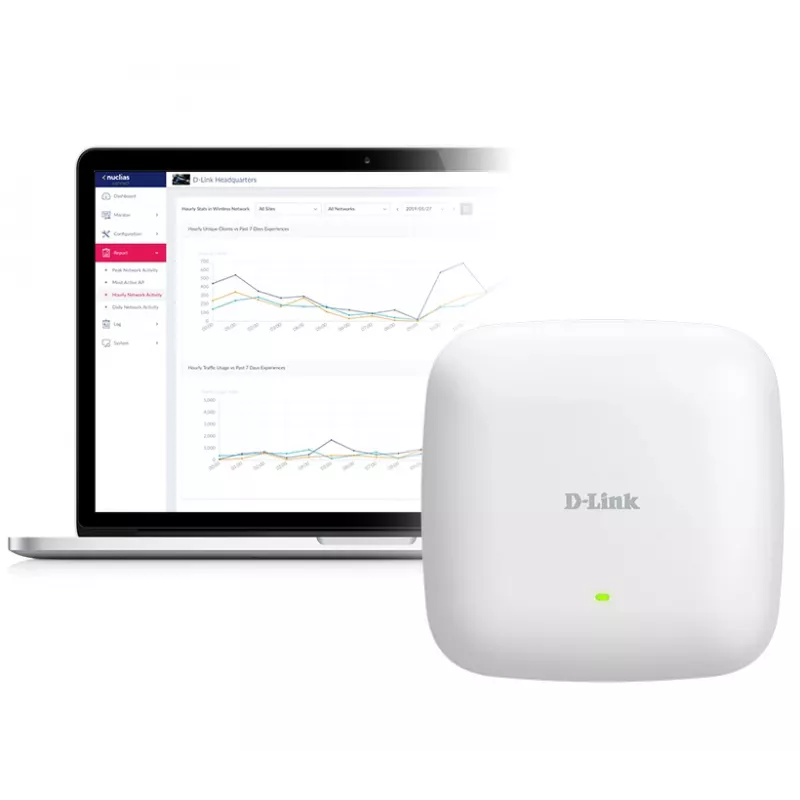 Punkt dostępowy D-Link AX3000 Wi-Fi 6 Dual-Band PoE, 2.4 GHz, 5 GHz, 3000 Mbit/s, SNMP, SNMPv2, SNMPv3, WEP, WPA, WPA2, WPA3, 10,100,1000,2500 Mbit/s