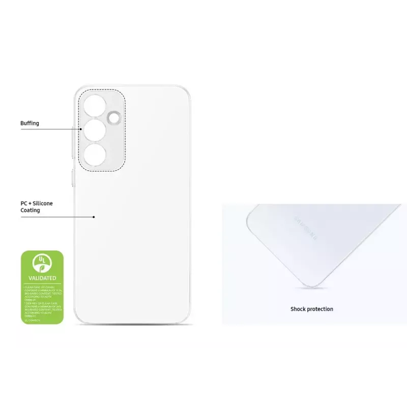 Samsung EF-QA556 etui na telefon komórkowy 16,8 cm (6,6 cala) pokrowiec przezroczysty