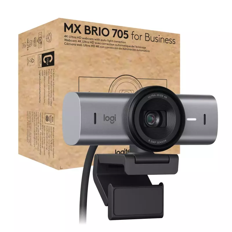 Kamera internetowa Logitech MX Brio 705 8.5 MP 4K Ultra HD USB 3.2