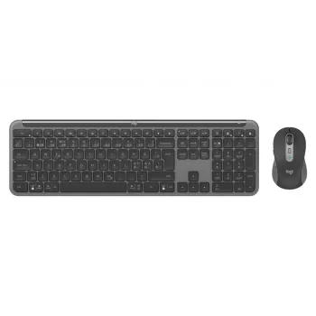 LOGITECH Signature Slim Combo Mk950 - Bezprzewodowa klawiatura i mysz - Grafit - Qwerty Grafit Dansk/ Norsk/ Svenska/ Suomalainen