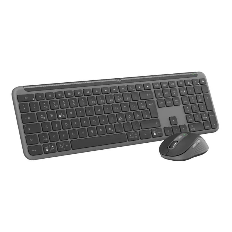 Logitech MK950 Signature for Business – Bezprzewodowa klawiatura i mysz Bluetooth QWERTZ, grafit