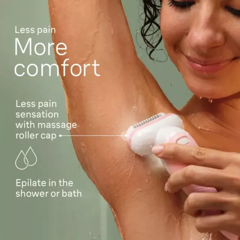 Braun Silk-epil 9 9-030 depilator, 40 pęset, biały