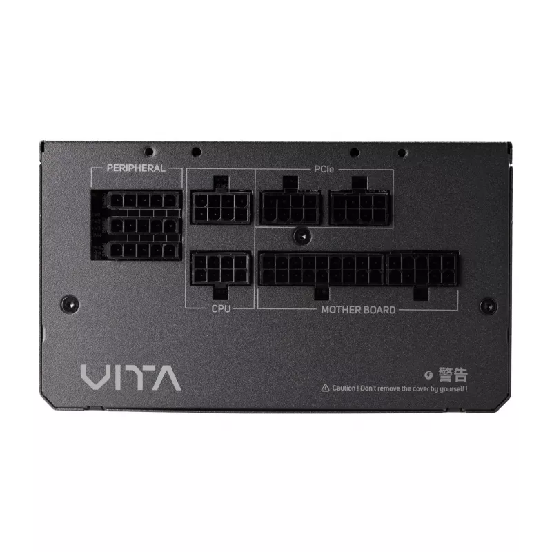 FSP VITA GM 750W zasilacz ATX ATX3.1 Czarny, 750 W, 100 - 240 V, 50/60 Hz, 10-5 A, aktywny, 100 W
