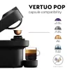 De’Longhi NESPRESSO® Vertuo Pop ENV90.B - Czarny lukrecjowy, Ekspres do kawy na kapsułki, 0,56 L, Kapsułki kawy, 1260 W, Czarny