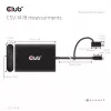 Splitter wideo Club 3D CSV-1478 USB Type-C (z adapterem USB-A) na dwa DisplayPort 4K60Hz, czarny