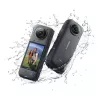 Kamera sportowa Insta360 X4 — 72 MP, 8K (7680×3840) CMOS, matryca 1/2 cala, wbudowany wyświetlacz, Wi‑Fi, 120 kl./s, MicroSD, 602 g, czarny