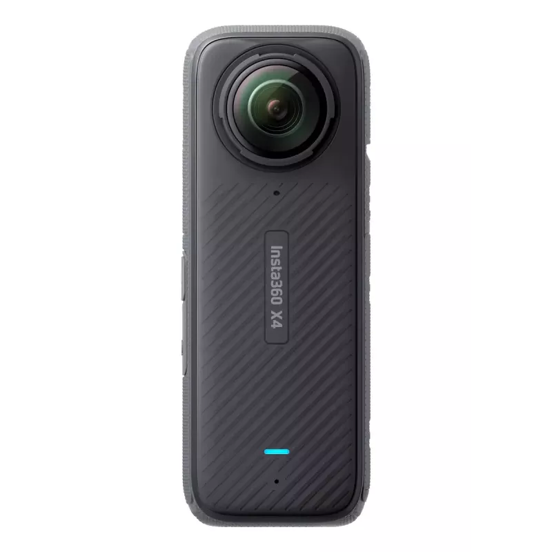 Kamera sportowa Insta360 X4 — 72 MP, 8K (7680×3840) CMOS, matryca 1/2 cala, wbudowany wyświetlacz, Wi‑Fi, 120 kl./s, MicroSD, 602 g, czarny