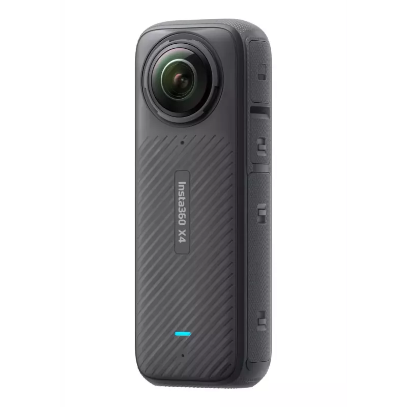 Kamera sportowa Insta360 X4 — 72 MP, 8K (7680×3840) CMOS, matryca 1/2 cala, wbudowany wyświetlacz, Wi‑Fi, 120 kl./s, MicroSD, 602 g, czarny