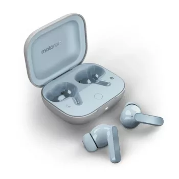 Słuchawki Motorola Moto Buds bezprzewodowe douszne do połączeń/muzyki/sportu/codzienne Bluetooth niebieskie