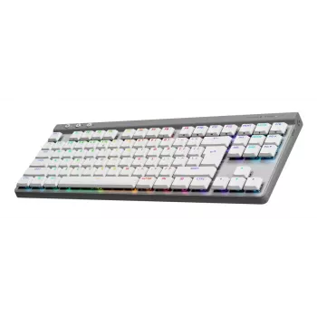 Klawiatura Logitech G G515 Gaming USB RF Wireless Bluetooth QWERTY US International Biała
