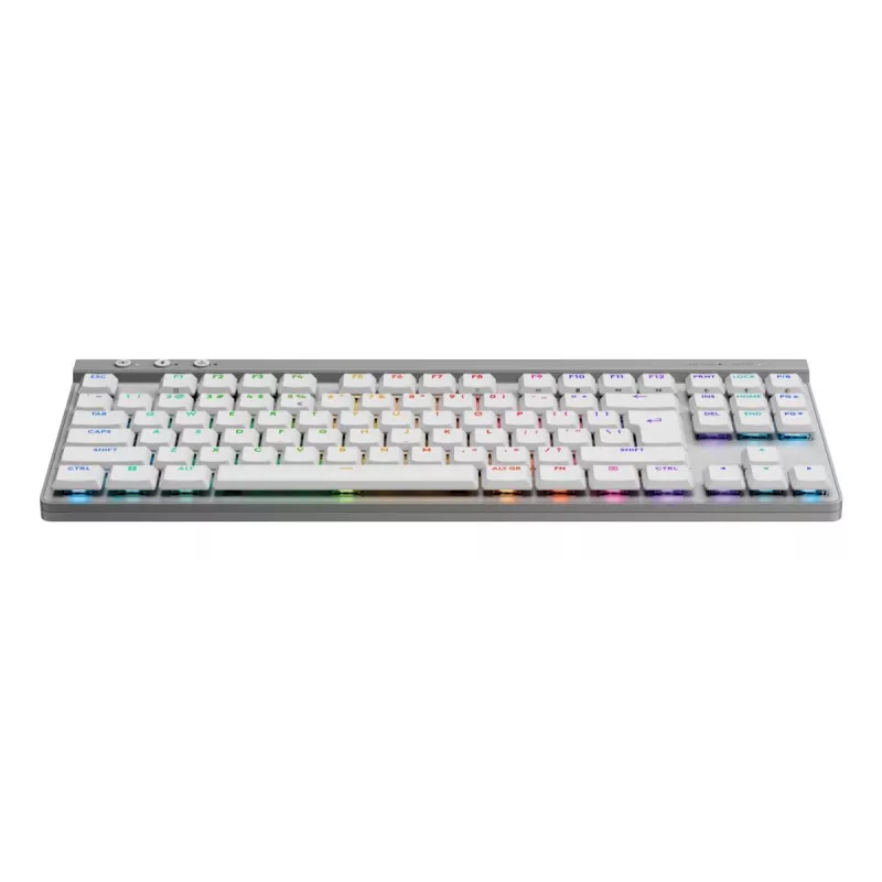 Klawiatura Logitech G G515 Gaming USB RF Wireless Bluetooth QWERTY US International Biała