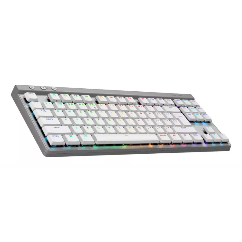 Klawiatura Logitech G G515 Gaming USB RF Wireless Bluetooth QWERTY US International Biała