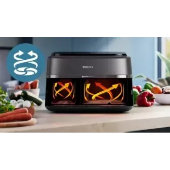 Frytkownica powietrzna Philips seria 3000 NA351/00 — 9 L, 2750 W, 8 programów, Rapid Air