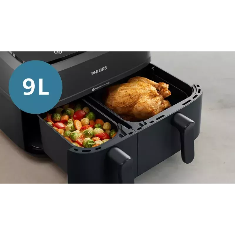 Frytkownica powietrzna Philips seria 3000 NA351/00 — 9 L, 2750 W, 8 programów, Rapid Air