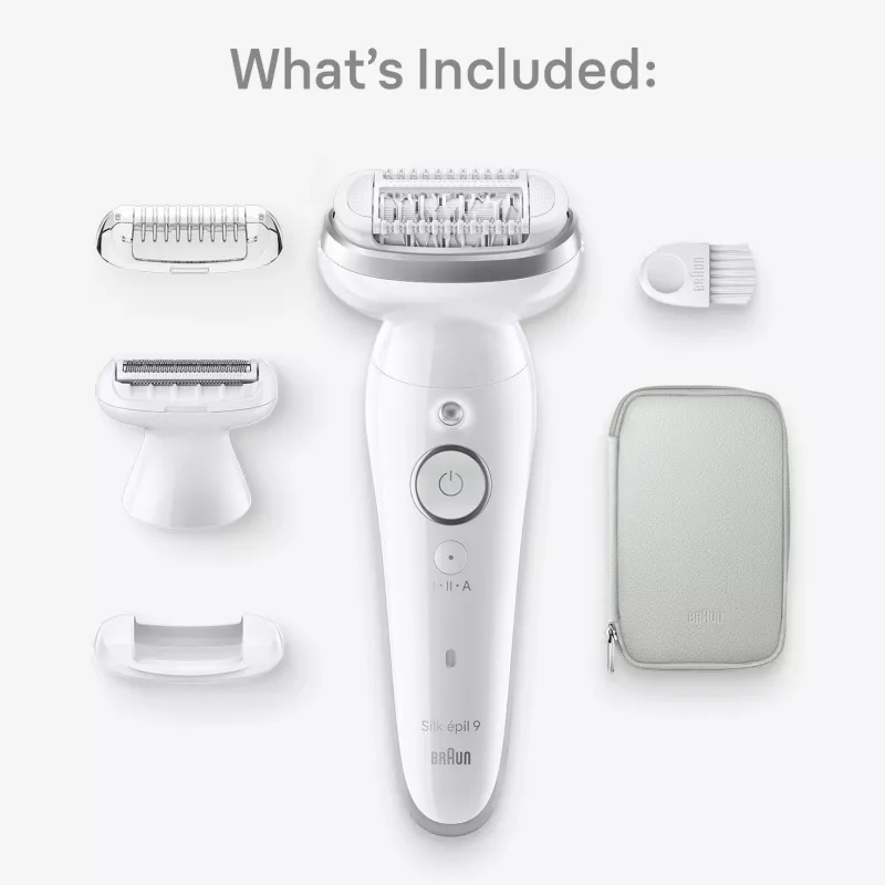Epilator Braun Silk-épil 9 9-041 40 pęset Srebrny