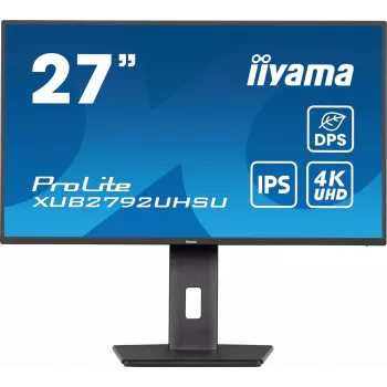 Monitor komputerowy iiyama ProLite XUB2792UHSU-B6 68,6 cm (27 cali) 3840 x 2160 pikseli 4K Ultra HD LED Czarny