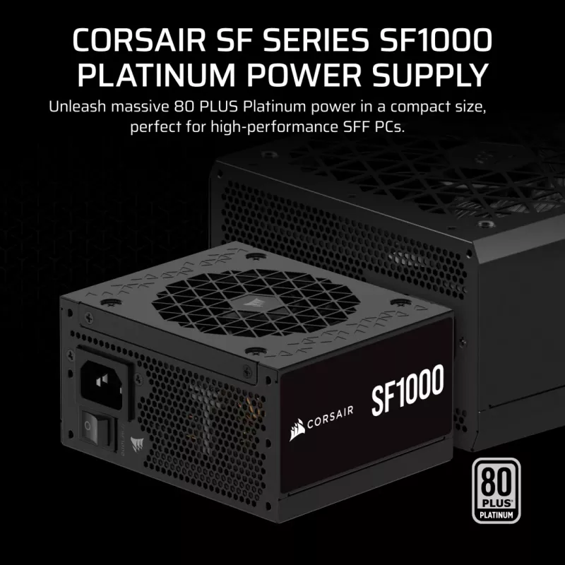 Zasilacz CORSAIR CP-9020257-EU — 1000 W, 24-pin ATX, 80 PLUS Gold, wentylator 140 mm, czarny