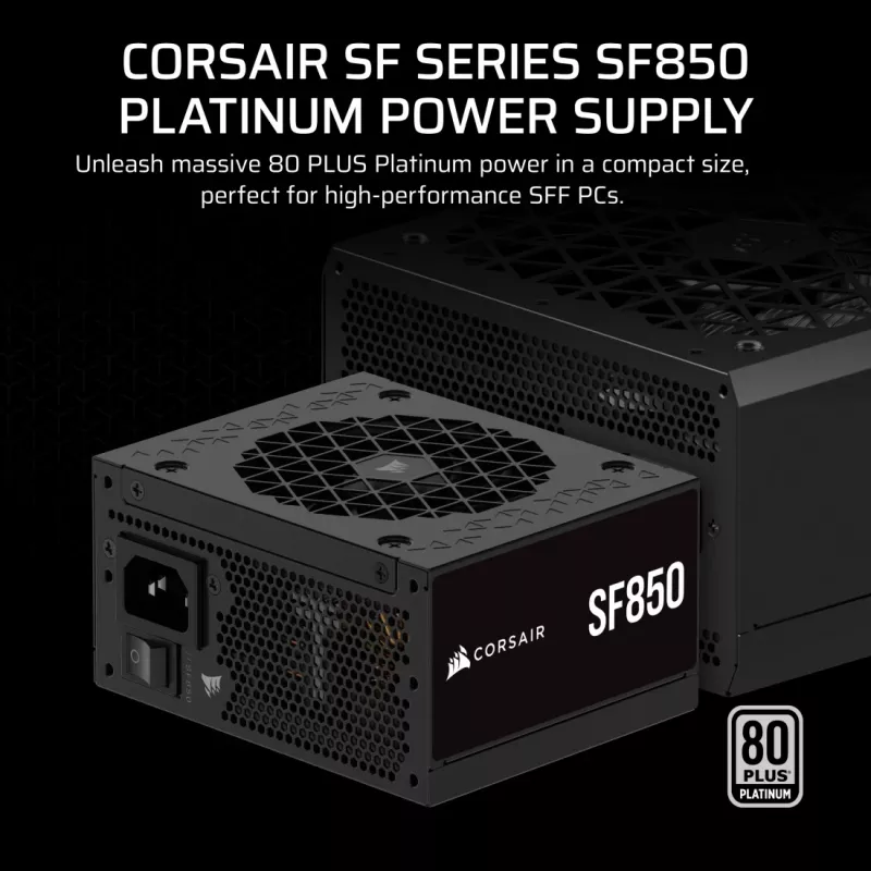 Zasilacz CORSAIR CP-9020256-EU, 850 W, 24-pin ATX, 80 PLUS Gold, wentylator 140 mm, czarny