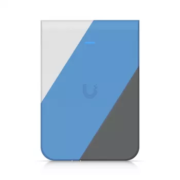Access Point UBIQUITI U7 Pro Wall — Montowany na ścianie punkt dostępowy Wi‑Fi 7, 2,4/5/6 GHz, 6 strumieni przestrzennych, LAN 2500 Mbps, PoE (44–57 V), wewnętrzny, biały