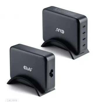 Ładowarka do urządzeń mobilnych CLUB3D CAC-1918 Uniwersalna Czarna AC 4 porty USB Type-C
