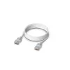 Kabel krosowy sieciowy UBIQUITI UACC-Cable-Patch-EL-1M-W — Cat6, 1 m, 2,5 GbE, PoE++ (4PPoE), półprzezroczysty, RJ-45 męski–męski