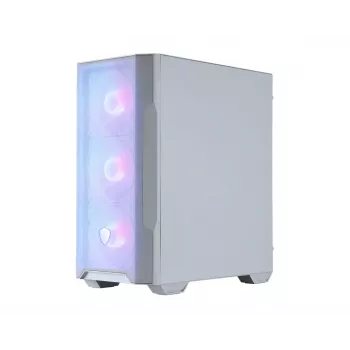 Obudowa PC MSI MAG FORGE M100R Midi Tower, przezroczysta, biała