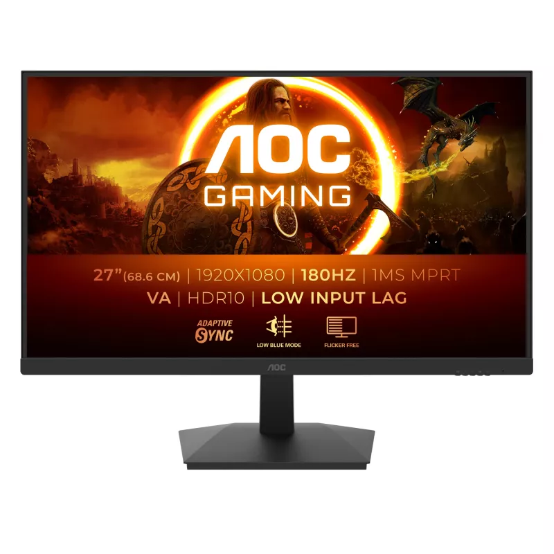 Monitor komputerowy AOC G1 27G15N2, 68.6 cm (27 cali), 1920 x 1080 pikseli, Full HD, LCD, czarny