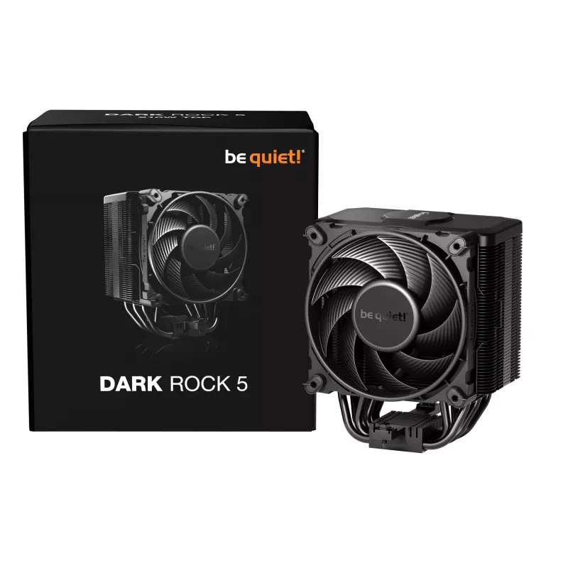 be quiet! DARK ROCK 5 Chłodzenie powietrzne procesora 12 cm Czarny 1 szt.