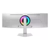 49-calowy zakrzywiony monitor OLED Samsung S49DG934SU — 5120×1440 Dual QHD, 32:9, 0,03 ms, koncentrator USB, VESA, regulacja wysokości, srebrny