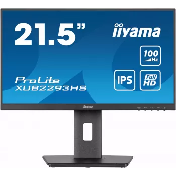 Monitor komputerowy iiyama ProLite XUB2293HS-B6 54,6 cm (21,5 cala) 1920 x 1080 pikseli Full HD LED Czarny