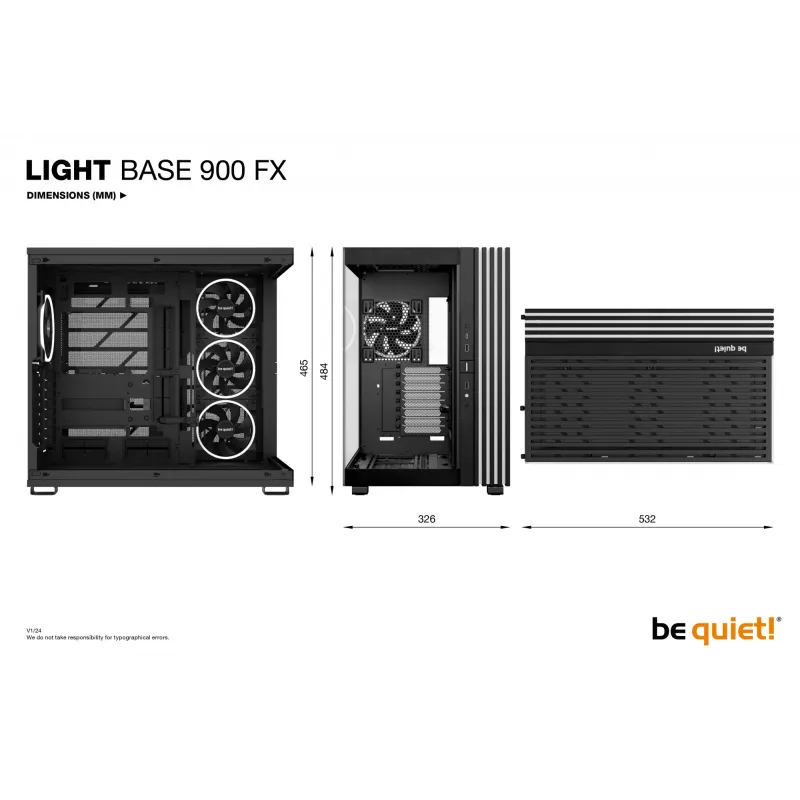 Obudowa PC be quiet! LIGHT BASE 900 FX Full Tower Czarny