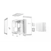 Obudowa PC be quiet! LIGHT BASE 600 DX White Midi Tower, ATX/microATX/Mini-ATX, szklany bok, RGB przód, USB-C