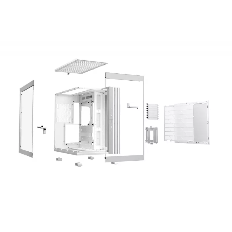 Obudowa PC be quiet! LIGHT BASE 600 DX White Midi Tower, ATX/microATX/Mini-ATX, szklany bok, RGB przód, USB-C