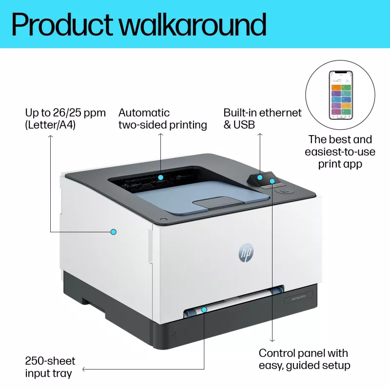 HP Color LaserJet Pro 3202dn, Laser, Kolor, 600 x 600 DPI, A4, 25 str./min, Drukowanie dwustronne