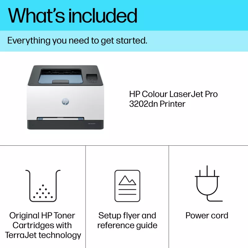 HP Color LaserJet Pro 3202dn, Laser, Kolor, 600 x 600 DPI, A4, 25 str./min, Drukowanie dwustronne