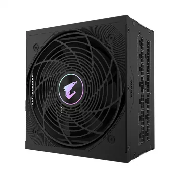 Zasilacz GIGABYTE AORUS ELITE P1000W ICE - PCIe 5.0, 80 PLUS Platinum, w pełni modułowa konstrukcja, wentylator 120 mm, zgodny z ATX 3.0, wtyczka EU