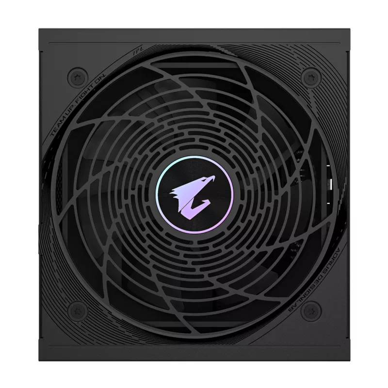 Zasilacz GIGABYTE AORUS ELITE P1000W ICE - PCIe 5.0, 80 PLUS Platinum, w pełni modułowa konstrukcja, wentylator 120 mm, zgodny z ATX 3.0, wtyczka EU