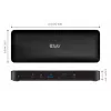 CLUB3D CSV-1583 dok/port replikator do laptopa Przewodowy Thunderbolt 4 Czarny