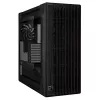 Obudowa PC ASUS ProArt PA602 Wood Edition Midi Tower Czarna — Drewno, obsługa ATX/EATX, Szkło hartowane, 4×3,5 cala / 8×2,5 cala, GPU do 450 mm