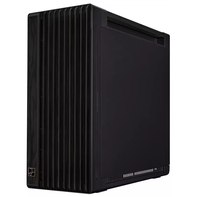 Obudowa PC ASUS ProArt PA602 Wood Edition Midi Tower Czarna — Drewno, obsługa ATX/EATX, Szkło hartowane, 4×3,5 cala / 8×2,5 cala, GPU do 450 mm